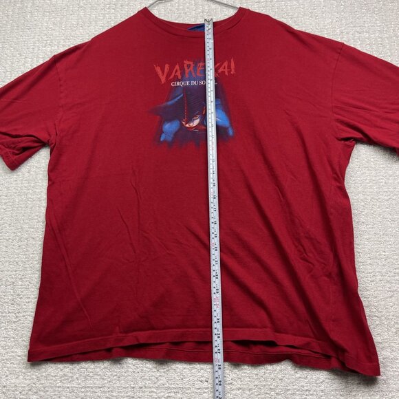 Cirque Du Soleil T Shirt Varekai Size 2XL Red Circus Circus Graphic Tee - Picture 10 of 16